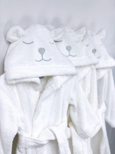 kids bathrobe. polar bear bathrobe